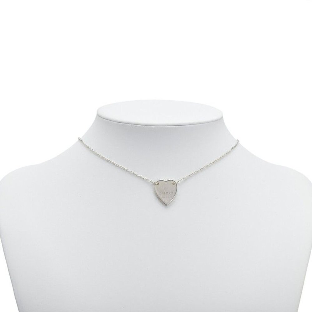 Gucci Heart Pendant Necklace SV 925 Silver - Picture 5 of 5